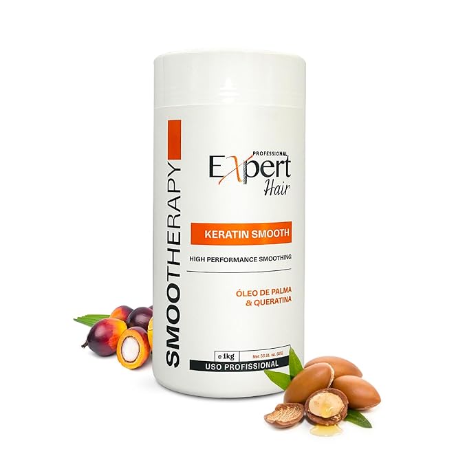 Expert Hair Keratin Smooth Botox for Hair, Anti-Frizz, Natural Look, Queratina para Alisar el Cabello, Thermo-Active, Suitable for All Hair Types (1kg/35.3 oz.)