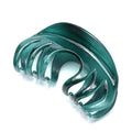 Youxuan 4 Inch Hair Claw for Women, Pretty Clip, Grip for Thick Hair, Niagara Blue