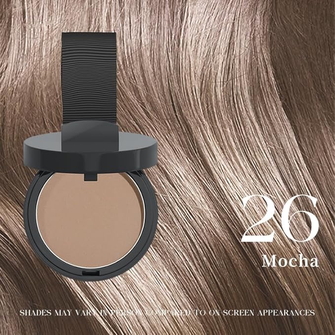 Maycheer Hairline Powder for Women - Hair Rich Shading Powder, 30 Colors Magic Root Cover Up (Mocha 26)