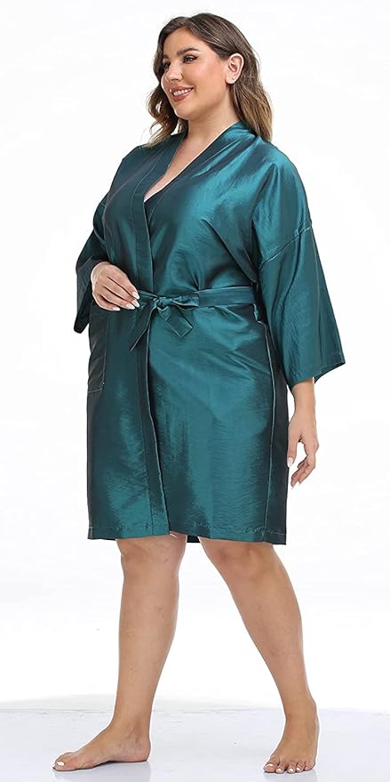 PERFEHAIR Salon Client Gown Cape, Pack of 4, Hairdressing Robes Smock for Hair Stylist to Hair Cutting, Hair Coloring, Makeup-Blue