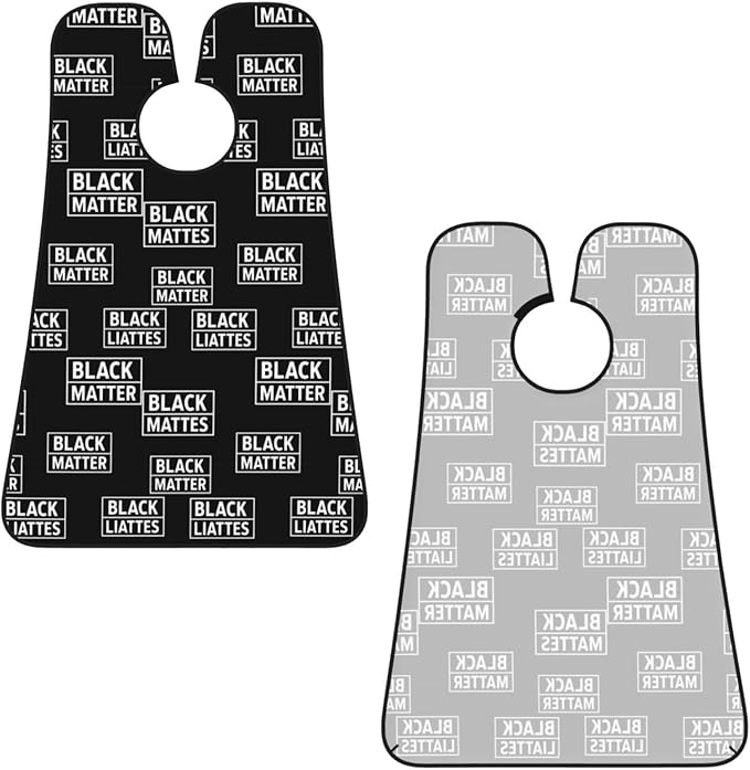 Adjustable Non-Stick Beard Apron, Hair Catcher Cape for Shaving Grooming, Waterproof with Suction Cups Men, Black People Lives Matter Shave Bib
