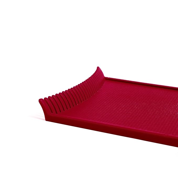 Authentic Cooboard Balayage Board with Teeth | Original Highlighting Paddle from The Maker of Cooboard Hair Highlighting Kit | Easy to Clean, Sturdy, Lightweight (Cooboard Red)