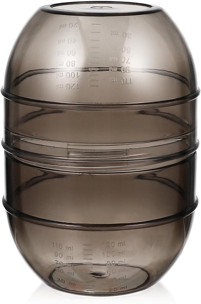 Lurrose Hair Dye Color Mixing Cup with Double Scale Hair Tint Shaker Mixer Bowl for Salon and Home Coloring