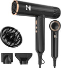 Nicebay Ionic Hair Dryer with diffuser for Curly Hair,1600W &110000RPM High-Speed Brushless Motor for Fast Drying,Professiona Blow Dryer for Women,Low Noise,Lightweight,Lock Function,Travel Home Salon