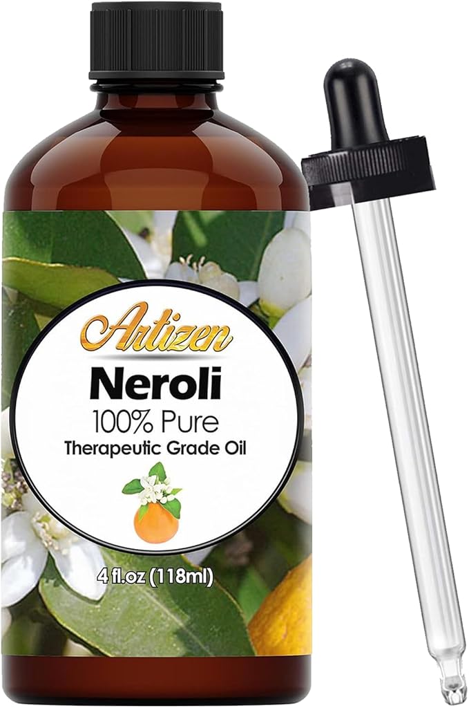 Artizen Neroli Essential Oil 4oz Pure Natural Neroli Oil for Skin, Diffuser, Includes Dropper - 120ml