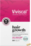 Viviscal Hair Growth Supplements for Women, Thicker Fuller Hair Support for Thinning Hair and Hair Loss, with Biotin and Marine Collagen, Drug-Free, 180 Tablets, 90-Day Supply