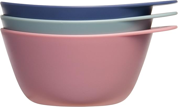 Fromm Color Studio Mixing Bowls for Hair Color, Hair Dye, Bleach and Treatments with Spill Proof Rubberized Base, 10 Ounce, 3 Pack