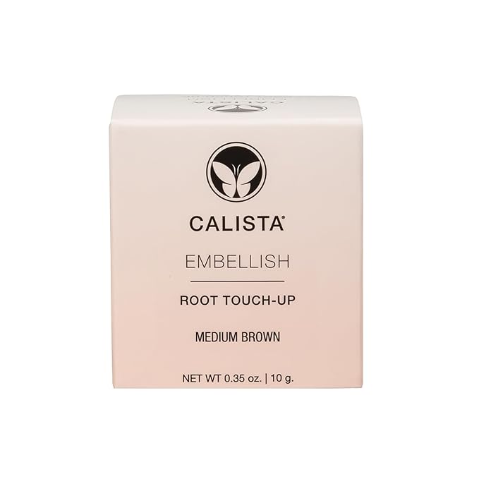 CALISTA Root Touch-Up | Temporary Gray Concealer | Cover Thinning Hair | Water & Sweat Resistant| All Hair Types | 0.35 oz.