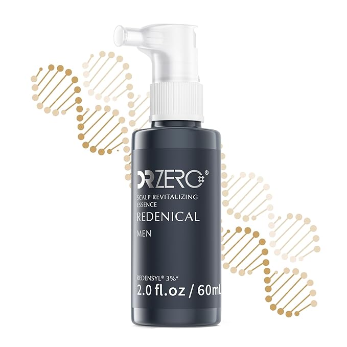 DR ZERO 3% Redensyl Hair Growth Serum for Men, Hair Scalp Serum Spray for Hair Loss and Regrowth, Clinically Tested for Hair Thinning Therapy and Scalp Care, Japanese Hair Treatment, 60ml