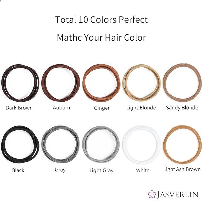 Dark Brown Thin Small Elastic Hair Ties, 2mm Hair Bands Accessories for Girls Women Kids, Non-Slip No Pull Strong Ponytail Holders for Fine to Medium Thick 80 Pcs