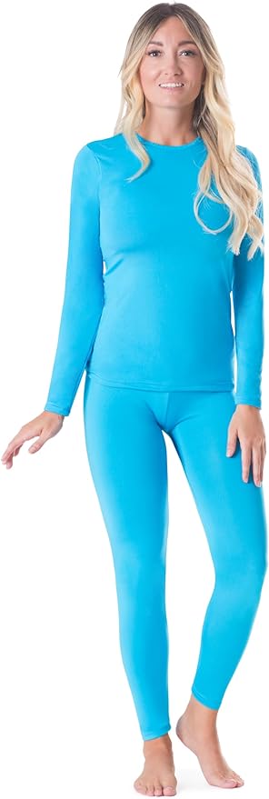 Rocky Thermal Underwear Women Long Johns Womens Thermals Top Bottom Set Fleece Lined Under Wear Clothes Base Layer Thermals