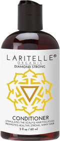 Laritelle Organic Travel Size Conditioner 2 oz | Hair Loss Prevention, Anti-Breakage, Split Ends Treatment | Rosemary, Ginger & Cedarwood | NO GMO, Sulfates, Alcohol, Parabens, Phthalates | GF