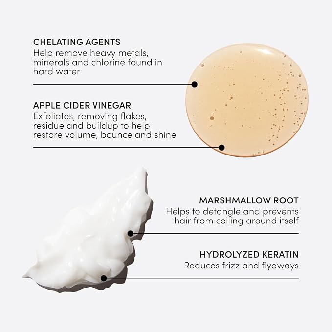 OUAI Detox Shampoo & Thick Hair Conditioner Bundle - Clarifying Shampoo for Build Up, Dirt, Oil, Product and Hard Water & Moisturizing Conditioner for Thick Hair (2 Count)