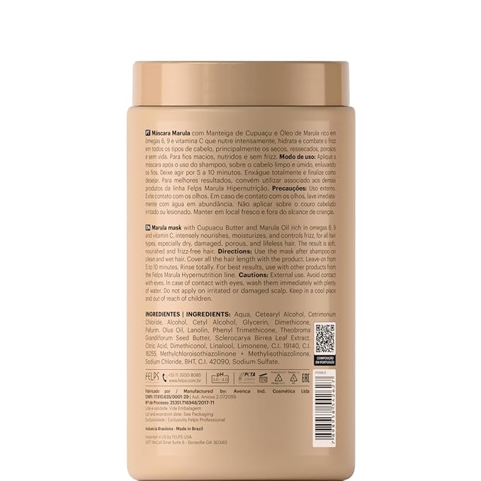 Felps Professional Marula Hyper-Nourishing Treatment Mask - 1KG