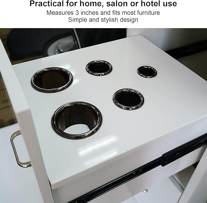 Hair Dryer Holder RustProof Firm Stainless Steel Hair Dryer Stand for Bathroom Hotel