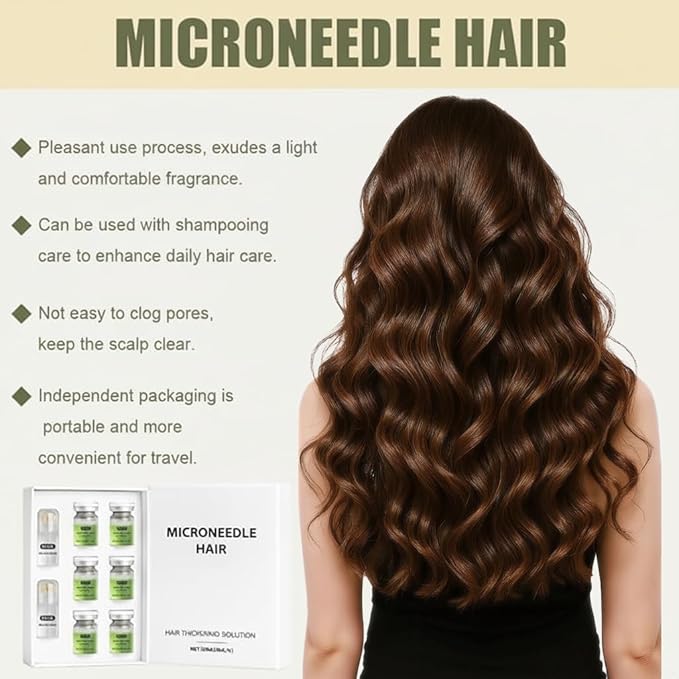 Hair Growth System, With Ginseng, Peppermint Oil and Ginger Root Treatment-Advanced Scalp Care Formula Thickening Serum. Strengthens Roots, For Men & Women.