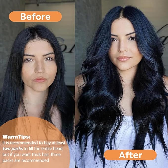 Straight Clip In Hair Extensions Real Human Hair 8Pcs Clip In Dark Brown Human Hair Extensions with 18Clips Lace Weft 120g 22inch
