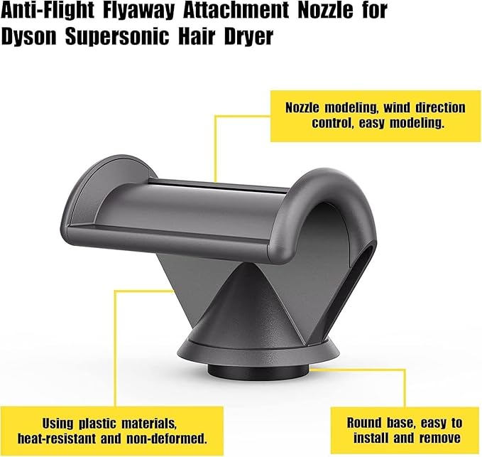 Anti-Flight Flyaway Attachment Hair Nozzle for Dyson Supersonic Hair Dryer HD01 HD02 HD03 HD04 HD08 Tool