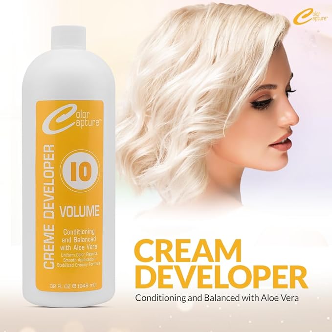 Cream Developer, 10 Vol, Hair Color Enhancer - 32 Ounces
