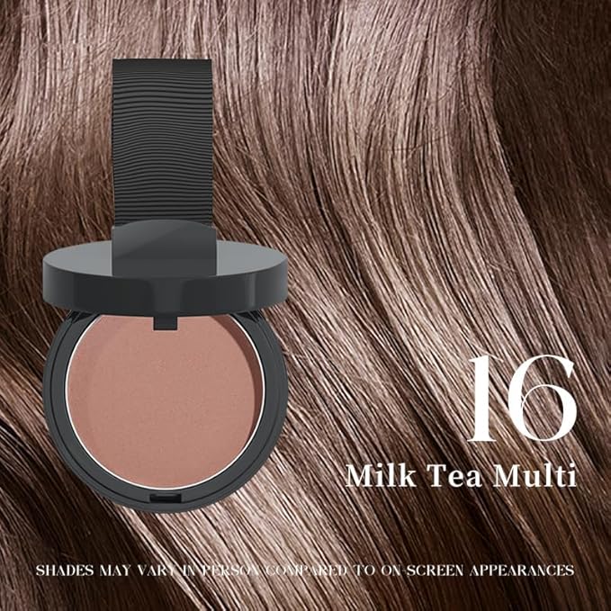 Maycheer Hairline Powder for Women - Hair Rich Shading Powder, 30 Colors Magic Root Cover Up (Milk Tea Multi 16)