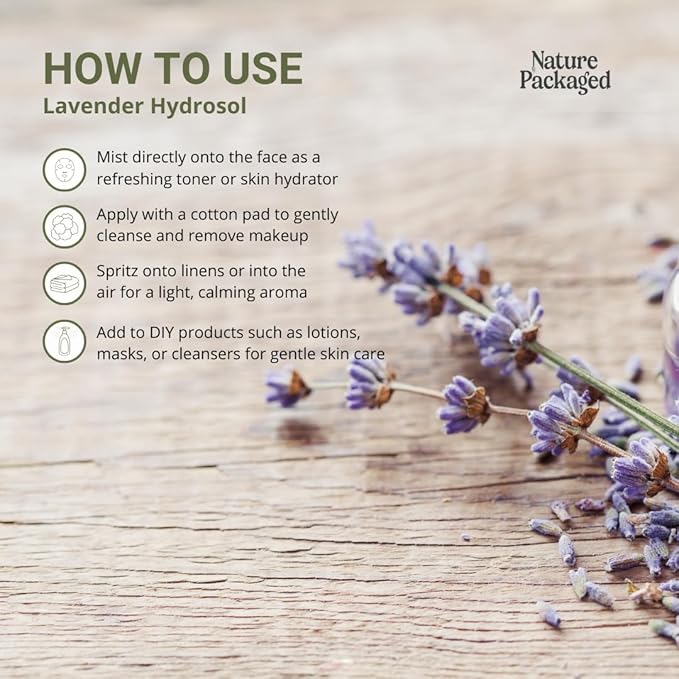 Lavender Hydrosol - Pure Steam Distilled Floral Water Spray for Face Toner, Facial Mist & DIY Skincare - Lavandula Angustifolia Hydrating Skin Refresher & Linen Spray - 100% Natural 4 Gallons