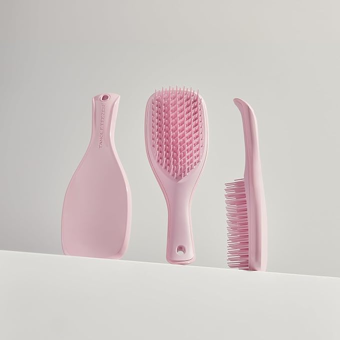 Tangle Teezer Ultimate Detangler Hairbrush, Eliminates Knots & Reduces Breakage, Mini Hair Brush for Travel, Small Hands & All Hair Types, Millennial Pink