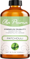 Ola Prima Patchouli Essential Oil 8 oz for Aromatherapy, Diffusers, Candle Making - (240ml)