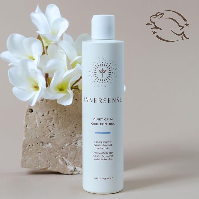 INNERSENSE Organic Beauty - Natural Quiet Calm Curl Control | Non-Toxic, Cruelty-Free, Clean Haircare (Full Size, 10 fl oz | 295 ml)