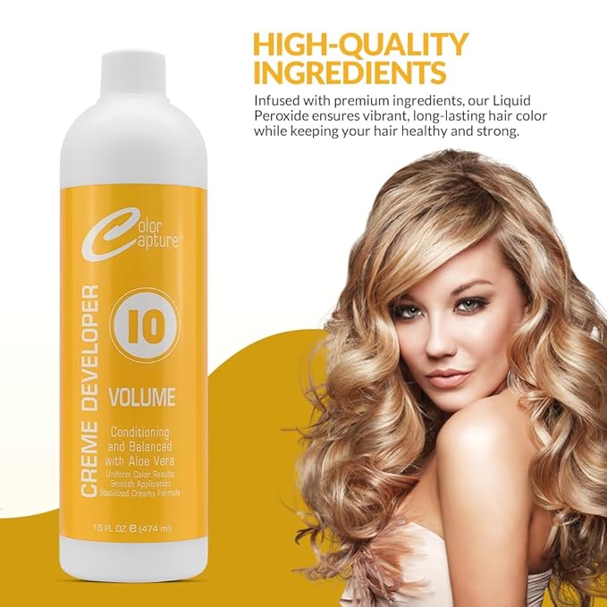 Cream Developer, 10 Vol, Hair Color Enhancer - 16 Ounces