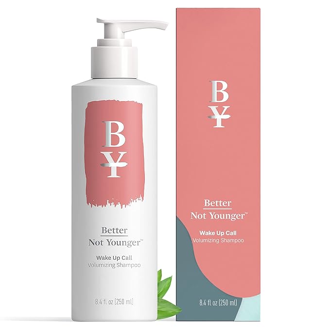 Better Not Younger Wake Up Call Volumizing Biotin Shampoo 8.4 fl oz – Designed for Women Over 40 with Thinning Hair - Volumizes, Lifts & Nourishes - Sulfate Free, Color - Safe Shampoo for Fine Hair.