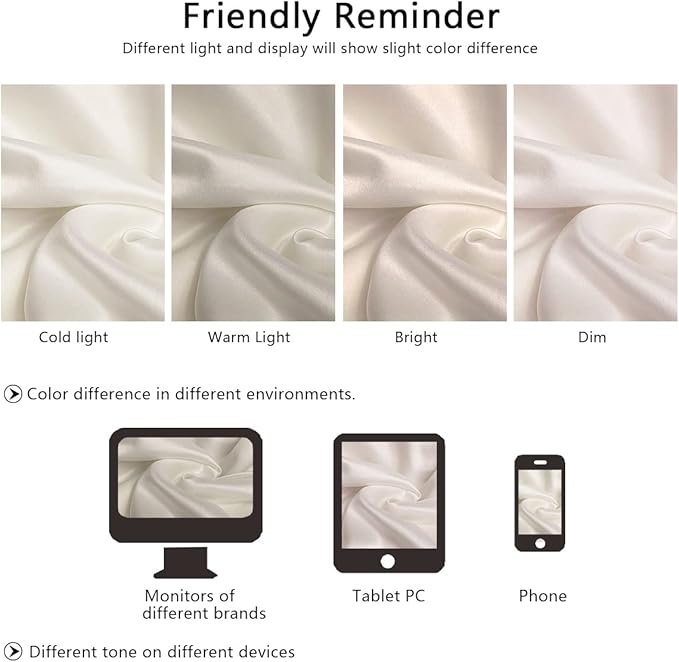 Silk Pillowcase 2 Pack, Natural Mulberry Silk Pillow Case, Anti Acne Silk Pillowcase for Hair and Skin, King Size Silk Satin Pillowcase Set of 2 with Hidden Zipper, Gifts for Women Men, Ivory