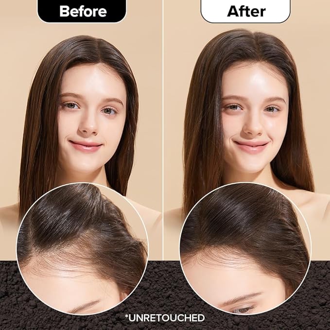 I DEW CARE Biotin Clarifying Dry Shampoo - Tap Secret Dark Original & Dark Brown Duo set | Strengthening & Volumizing, Powder Type, Refillable, Travel size, Brunette, Beauty Gift Sets, 0.29 Oz * 2ea