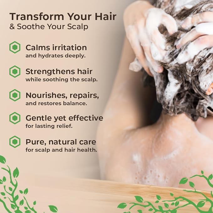 Wild Naturals Eczema and Psoriasis Treatment - Anti-Dandruff Deep Conditioner for Damaged, Dry Hair and Seborrheic Dermatitis Scalp