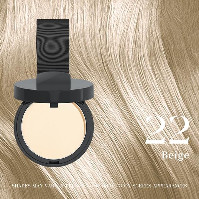 Maycheer Hairline Powder for Women - Hair Rich Shading Powder, 30 Colors Magic Root Cover Up (22 Beige)
