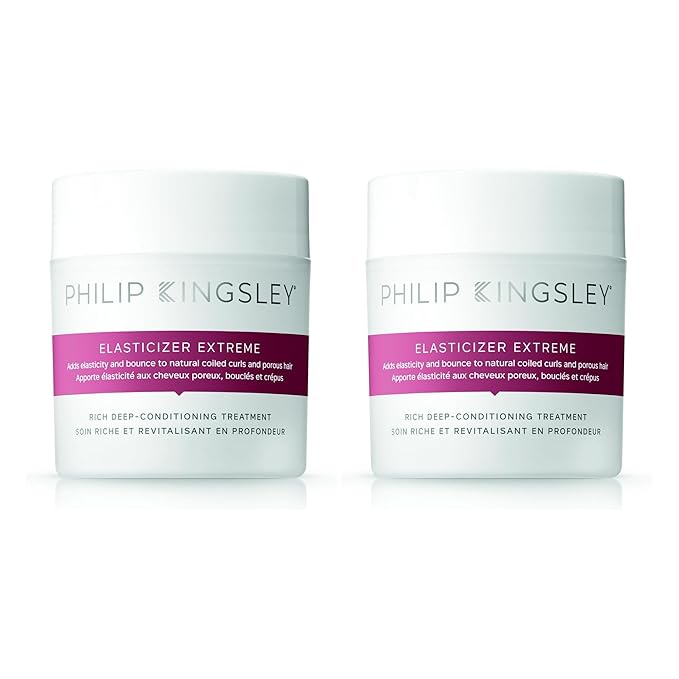 PHILIP KINGSLEY | Elasticizer Extreme | Deep Conditioning Hair Mask Repair Treatment | Pre-Shampoo Deep Conditioning Mask | Reduces Breakage and Frizz for Dry, Damaged and Curly Hair | 10.1oz