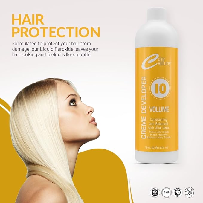 Cream Developer, 10 Vol, Hair Color Enhancer - 16 Ounces