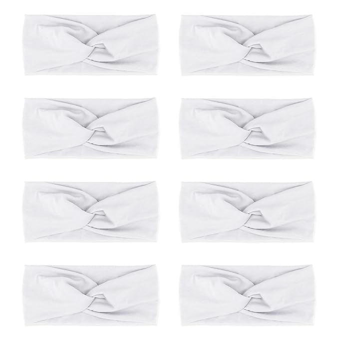 DRESHOW Headbands for Women Girls Vintage Headband Knotted Headwraps Criss Cross Hair Bands Accessories