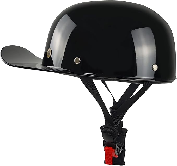 Baseball Motorcycle Helmet - Half Helmet Motorcycle Men Women for Bike Cruiser Chopper Moped Scooter with Gloves and Masks, Dot Approve