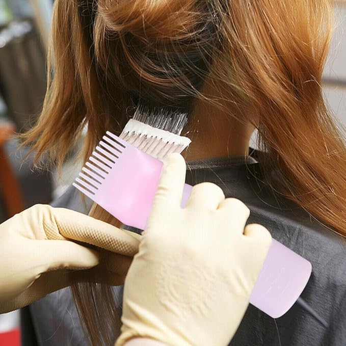 Generic Pink Root Comb Applicator Bottle 6 OZ Hair Oil Applicator Bottle for Hair Dye Bottle