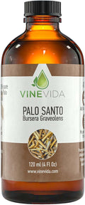 VINEVIDA Palo Santo Essential Oil 4 oz - Undiluted Palo Santo Oil 4 oz - DIY Candle Scents for Candlemaking - Bulk Essential Oil for Soap Making Safe for Skin