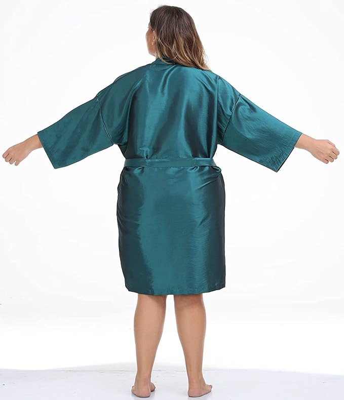 PERFEHAIR Salon Client Gown Cape, Pack of 4, Hairdressing Robes Smock for Hair Stylist to Hair Cutting, Hair Coloring, Makeup-Blue