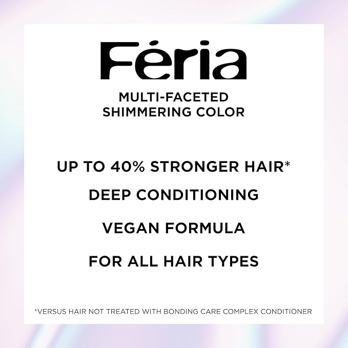 L'Oreal Paris Feria Multi-Faceted Shimmering Permanent Hair Color, 60 Crystal Brown (Light Brown), Pack of 1 Hair Dye Kit