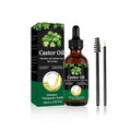 Jamaican Black Castor Oil - 100% Pure Organic Cold Pressed for Hair Growth, Eyelash/Eyebrow Serum, Scalp and Nail Care, Glass Bottle (2.02 Fl Oz) (small, castor)