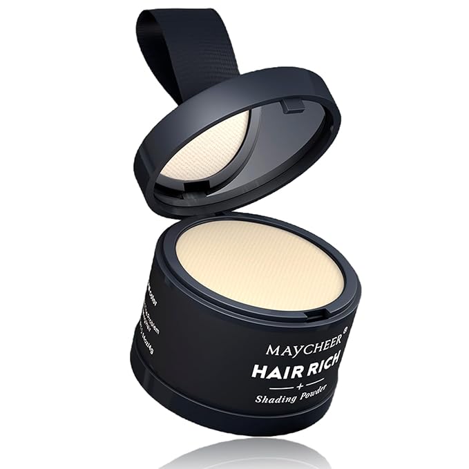 Maycheer Hairline Powder for Women - Hair Rich Shading Powder, 30 Colors Magic Root Cover Up (22 Beige)