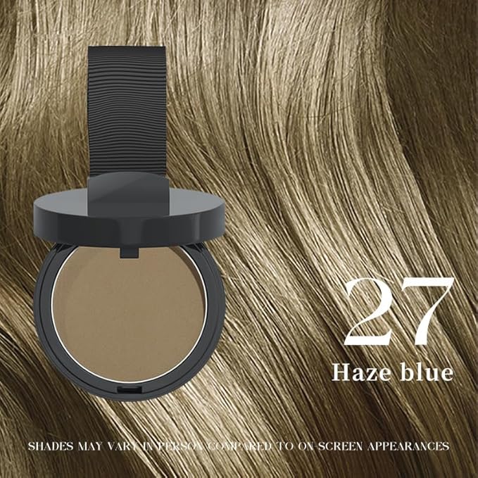 Maycheer Hairline Powder for Women - Hair Rich Shading Powder, 30 Colors Magic Root Cover Up (Haze Blue 27)