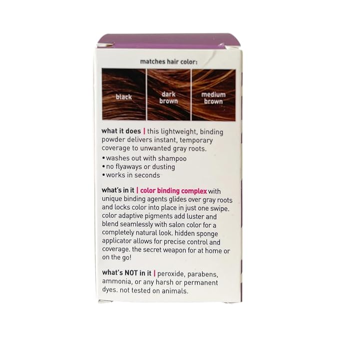 Style Edit Root Touch Up Powder (5 Pack) to Cover Up Dark Roots and Grays Between Salon Visits, Water Resistant, Non-Sticky, Compact And Mess-Free, Dark Brown Hair Color (Total of 5)