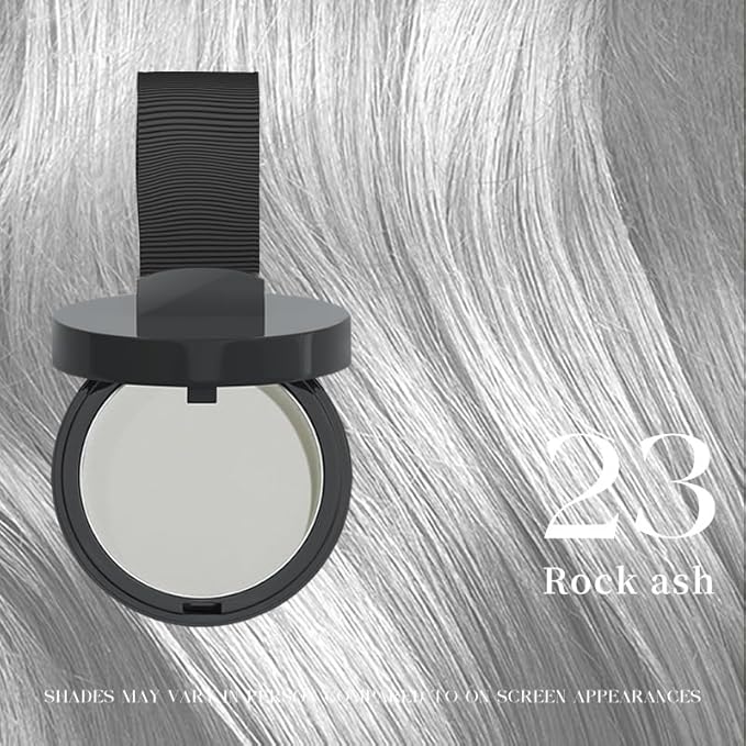 Maycheer Hairline Powder for Women - Hair Rich Shading Powder, 30 Colors Magic Root Cover Up (Rock Ash 23)