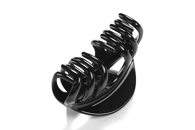 Youxuan 4 Inch Hair Claw for Women, Pretty Clip, Grip for Thick Hair, Black