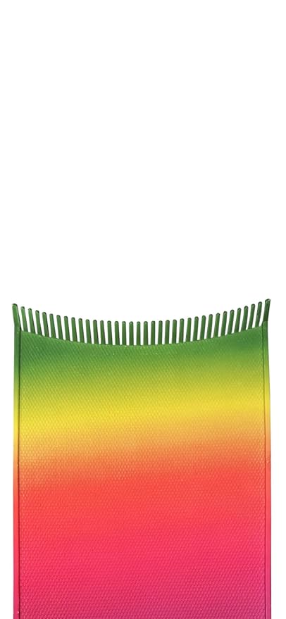 Authentic Cooboard Balayage Board with Teeth | Original Highlighting Paddle | Easy to Clean, Sturdy, Lightweight, Fits All Standard Sized Hair Foils | 5” by 12” | Rainbow
