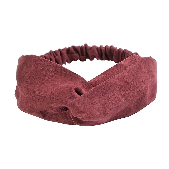 DRESHOW 10 Pack Boho Headbands for Women Vintage Cross Elastic Head Wrap Hair Accessories